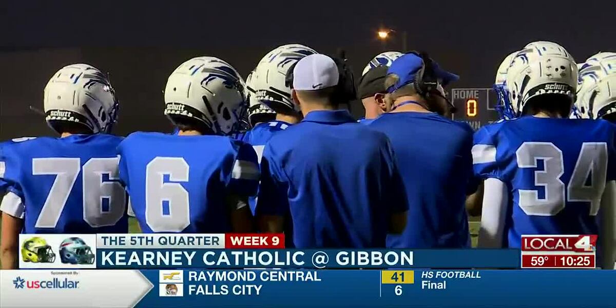 Kearney Catholic football lights up Gibbon
