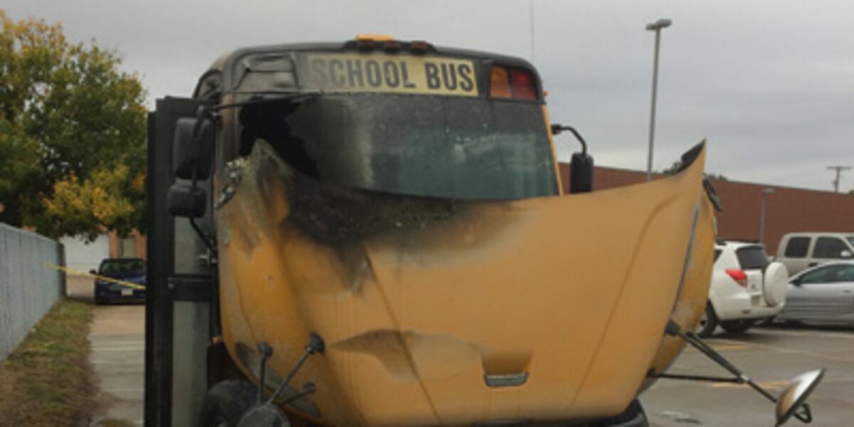 School bus destroyed in fire