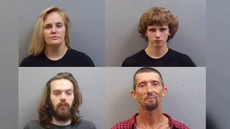 Raven Deese (top left), Bryan Deese (top right), James Jordan (bottom left) and James Langley...