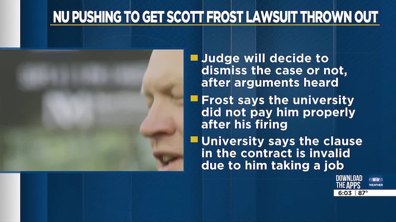 Nebraska University pushes to get Scott Frost lawsuit thrown out