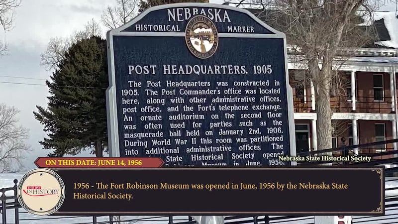 The Fort Robinson Museum was opened in June 1956 by the Nebraska State Historical Society.