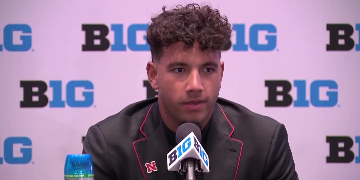 Nebraska QB Dylan Raiola meets with media members at Big Ten Media Days (7/22/25)