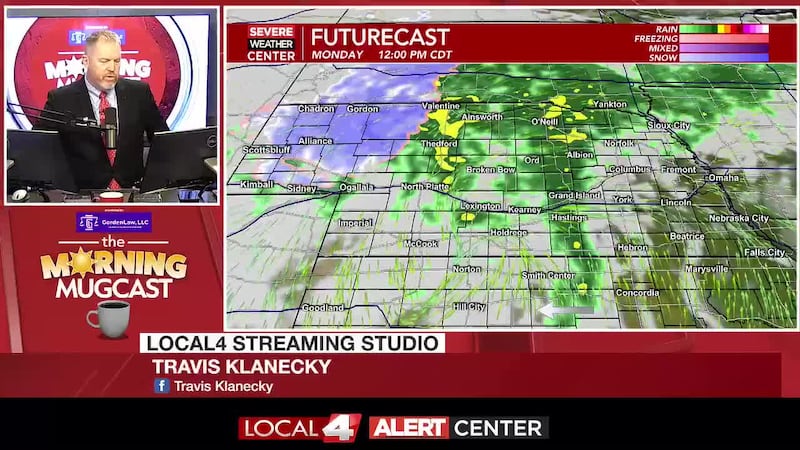 Rain continues as we begin this final week of October.