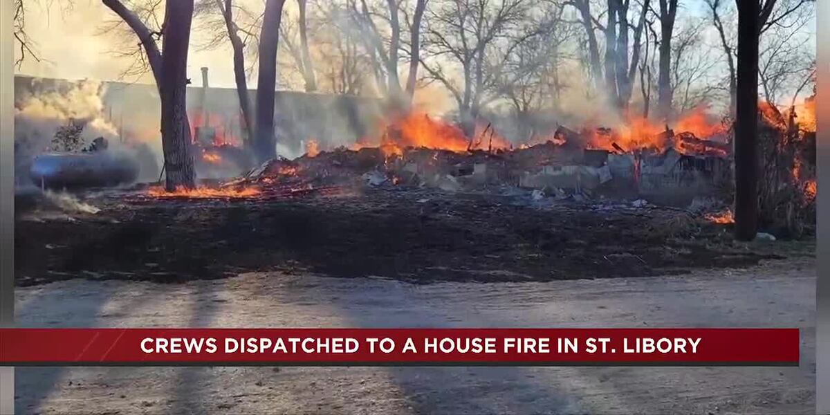 Firefighters battle blaze at home east of St. Libory - KSNB